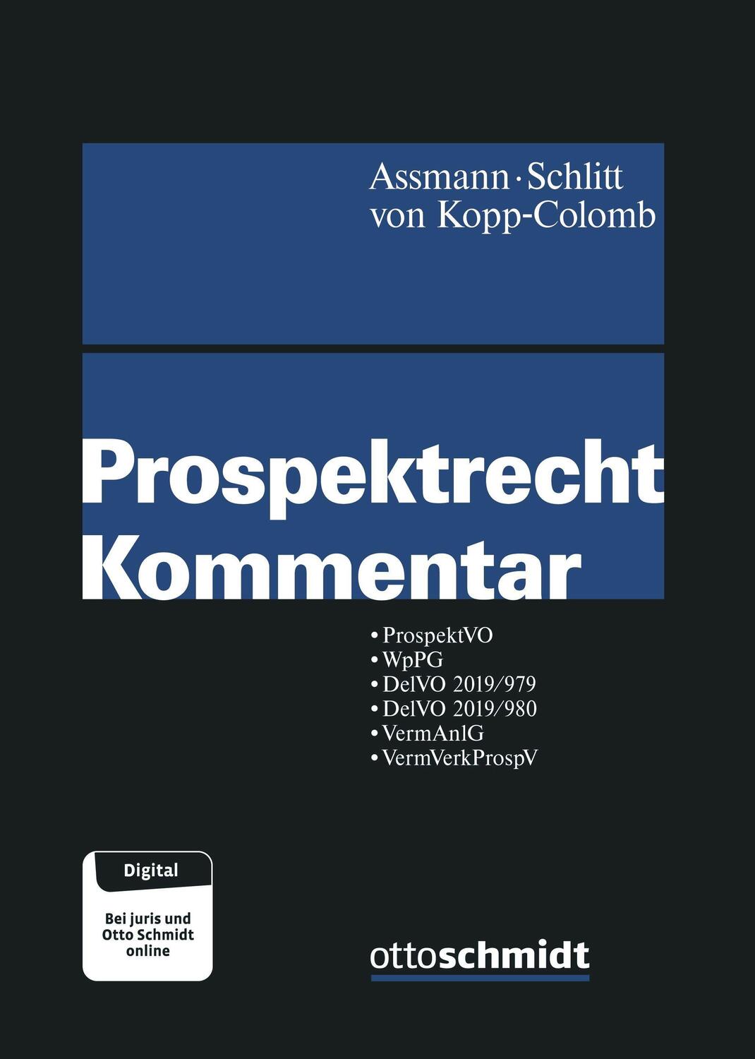 Cover: 9783504401085 | Prospektrecht Kommentar | Heinz-Dieter Assmann (u. a.) | Buch | 2022