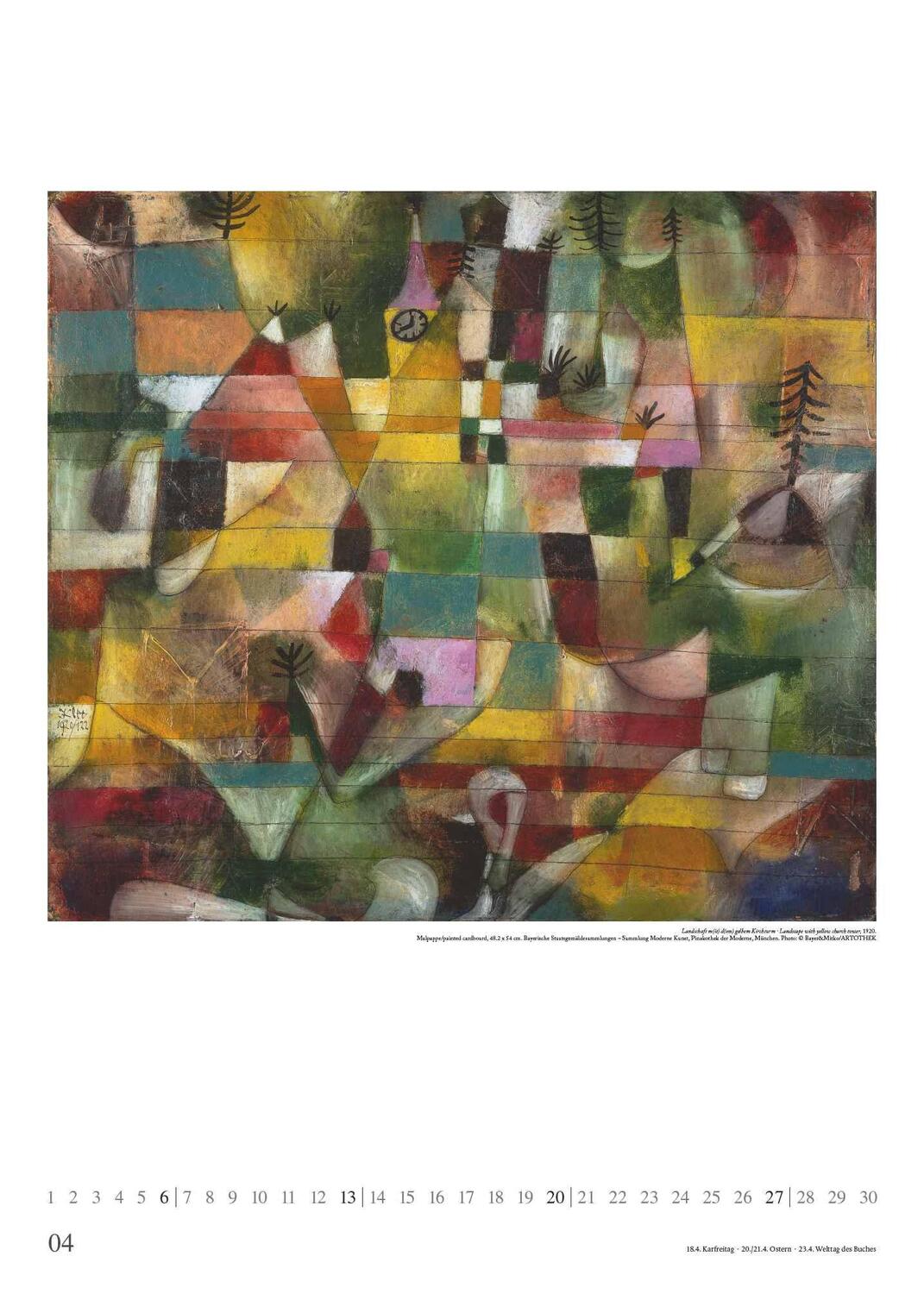 Bild: 4250809653297 | Paul Klee 2025 - Kunst-Kalender - Poster-Kalender - 50x70 | Kalender