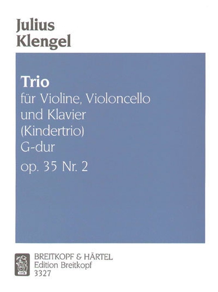 Cover: 9790004161661 | Trio 2 G Op.35 | Einzelstimmen | Julius Klengel | Buch + CD