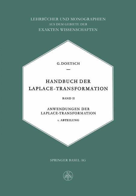 Cover: 9783034840736 | Handbuch der Laplace-Transformation | Gustav Doetsch | Taschenbuch