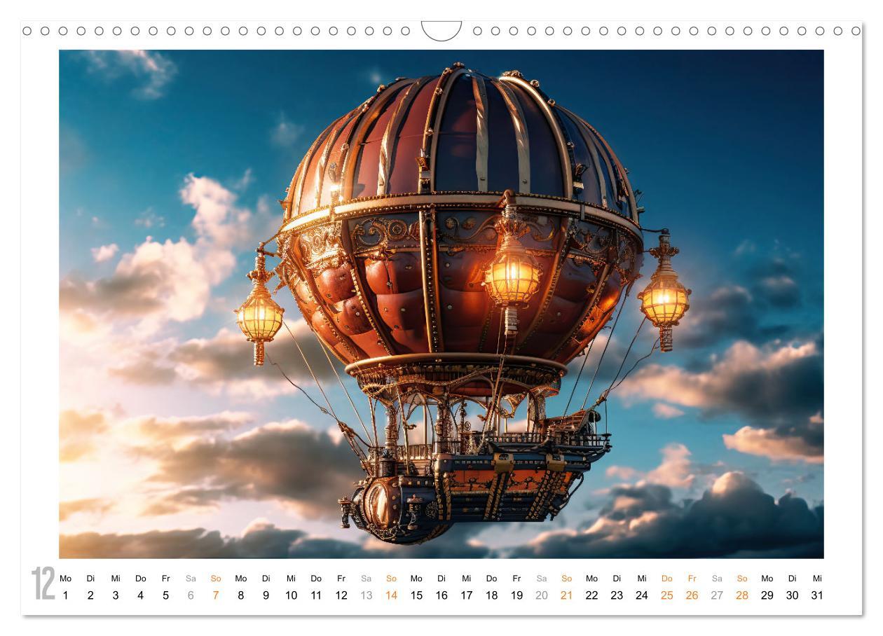 Bild: 9783383899713 | Steampunk Luftfahrt (Wandkalender 2025 DIN A3 quer), CALVENDO...