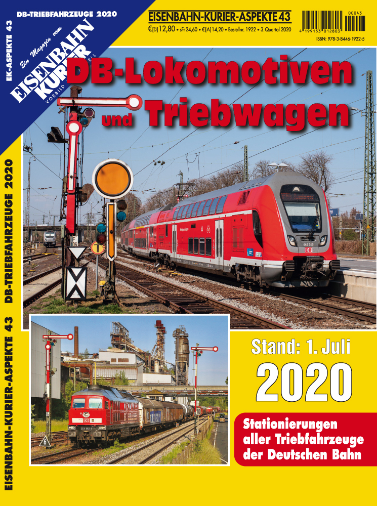 Cover: 9783844619225 | DB-Lokomotiven und Triebwagen - Stand 1. Juli 2020 | Broschüre | 2020