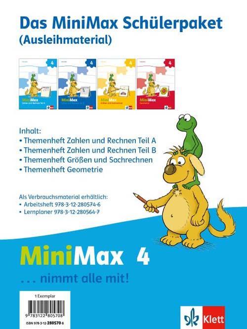 Cover: 9783122805708 | MiniMax .Schülerpaket 4. Schuljahr Ausleihmaterial | Taschenbuch