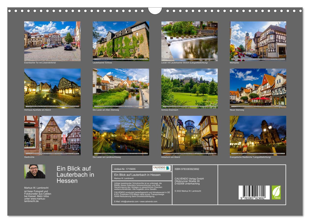 Bild: 9783383923692 | Ein Blick auf Lauterbach in Hessen (Wandkalender 2025 DIN A3 quer),...