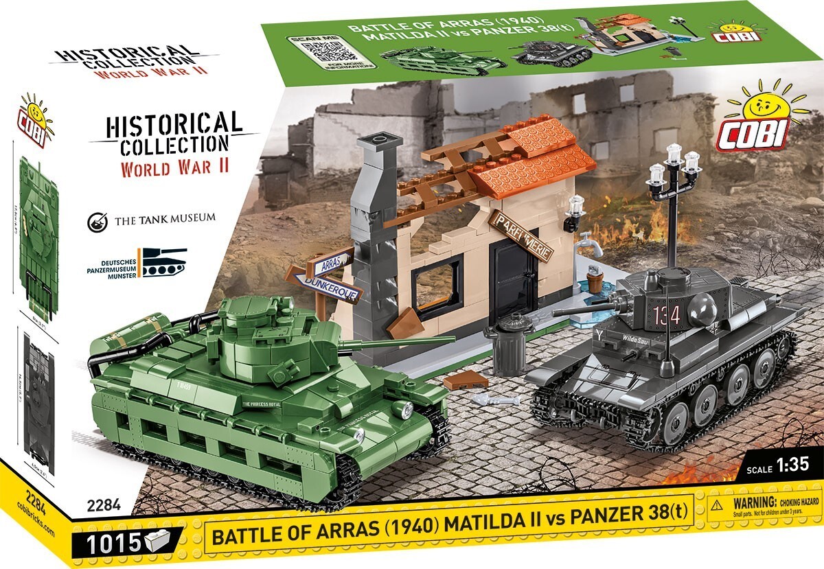 Cover: 5902251022846 | COBI Historical Collection 2284 - MATILDA II vs Panzer 38(t), 1015...