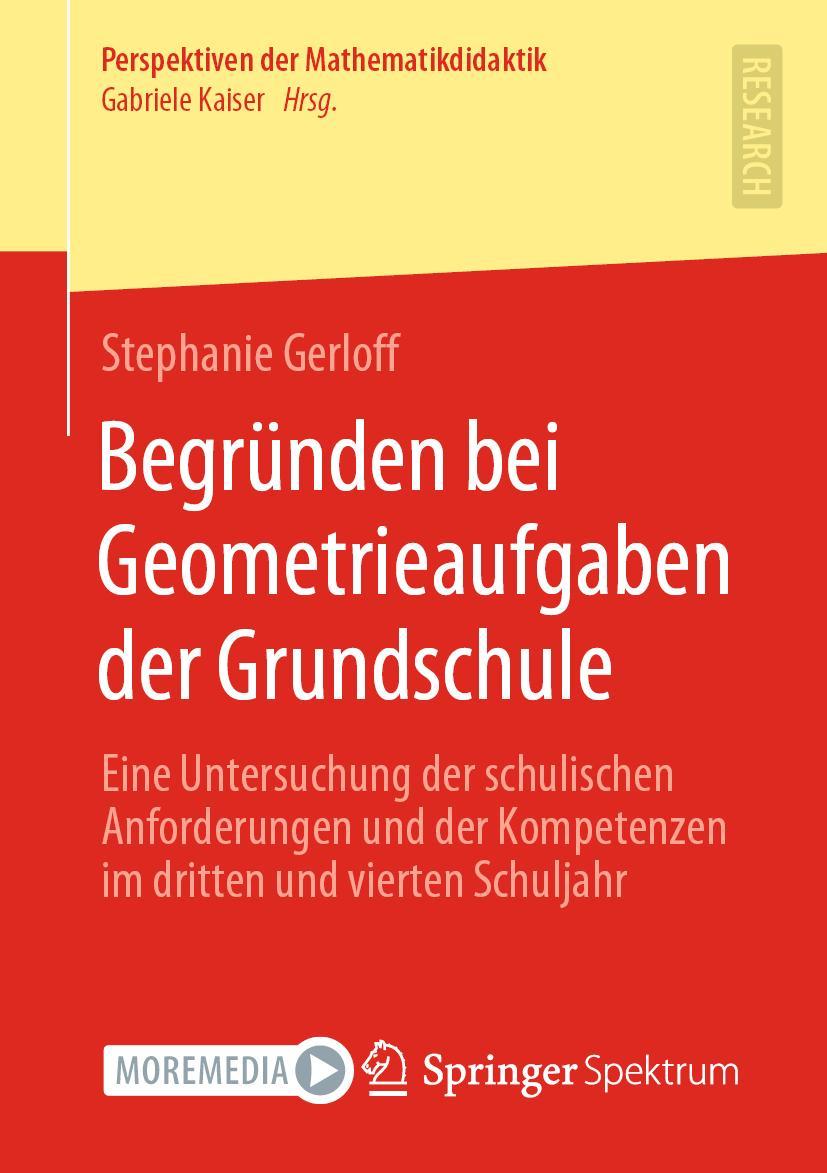 Cover: 9783658360276 | Begründen bei Geometrieaufgaben der Grundschule | Stephanie Gerloff