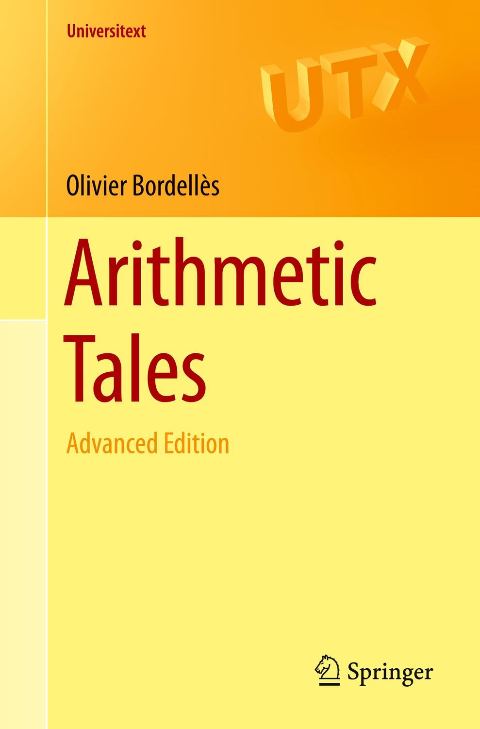 Cover: 9783030549459 | Arithmetic Tales | Advanced Edition | Olivier Bordellès | Taschenbuch
