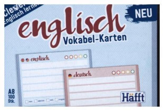 Cover: 9783866795174 | Vokabel-Karten Englisch 100 Stück A8, Standard einzeln | Box | Deutsch