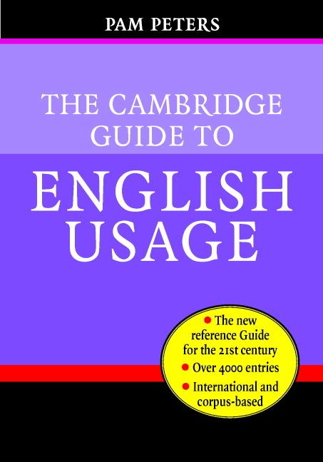 Cover: 9780521621816 | The Cambridge Guide to English Usage | Pam Peters | Buch | Englisch