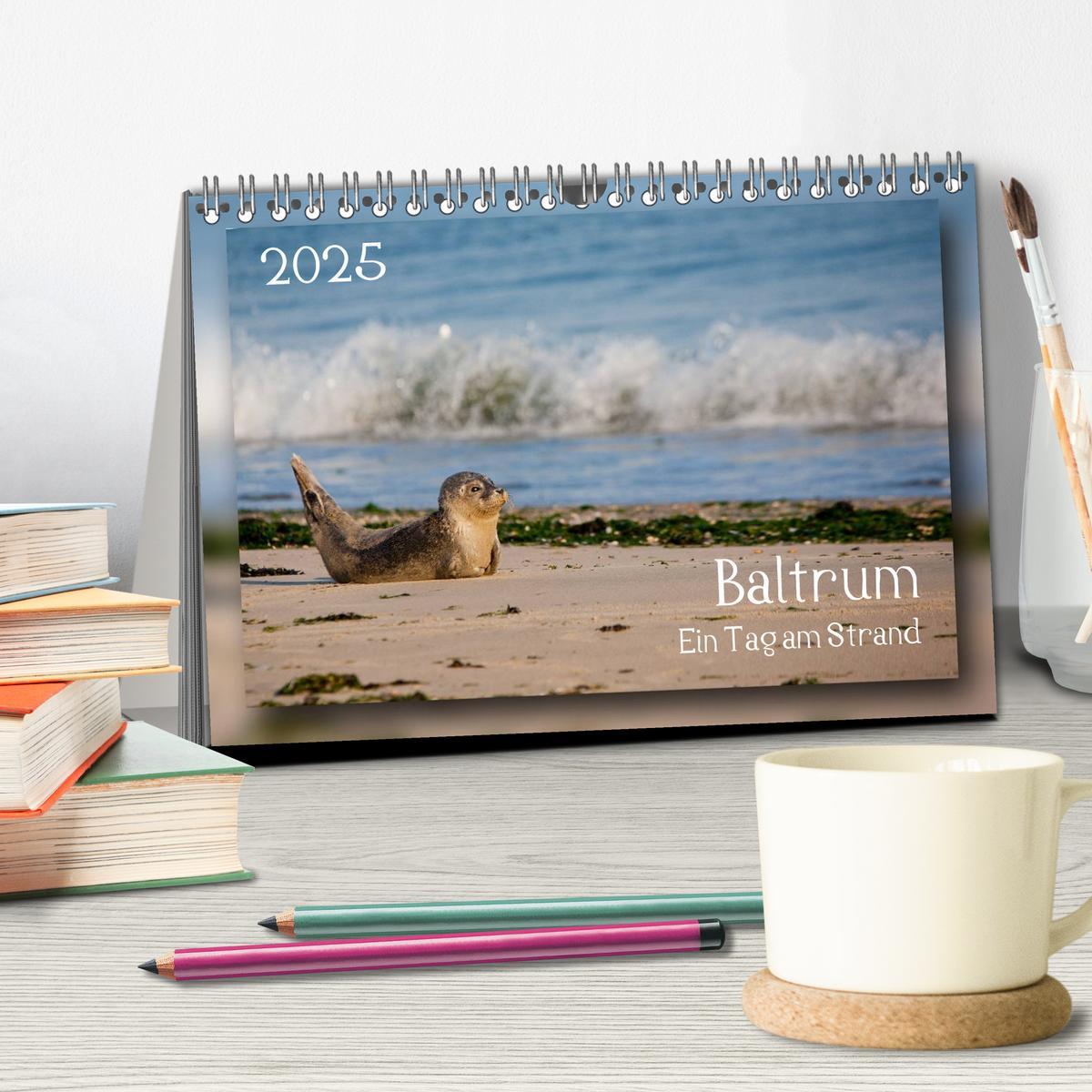 Bild: 9783435682546 | Baltrum - Ein Tag am Strand (Tischkalender 2025 DIN A5 quer),...