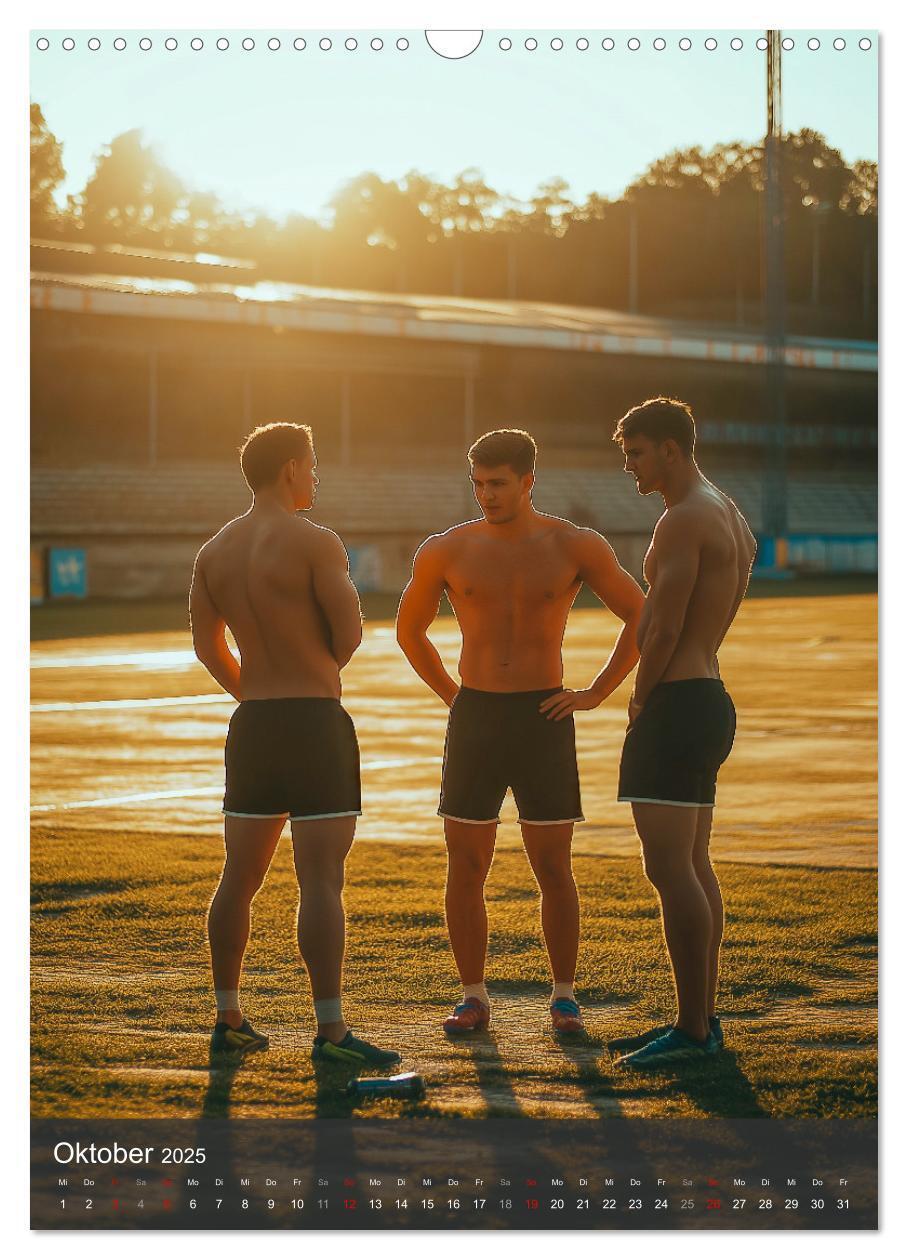 Bild: 9783457214343 | SEXY JUNGS - Nackte Haut beim Fußball (Wandkalender 2025 DIN A3...