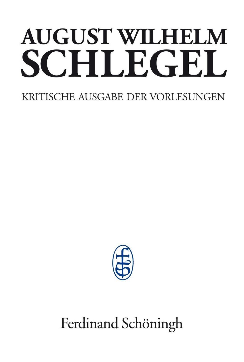 Cover: 9783506778543 | Vorlesungen über dramatische Kunst und Literatur (1809-1811) | Buch