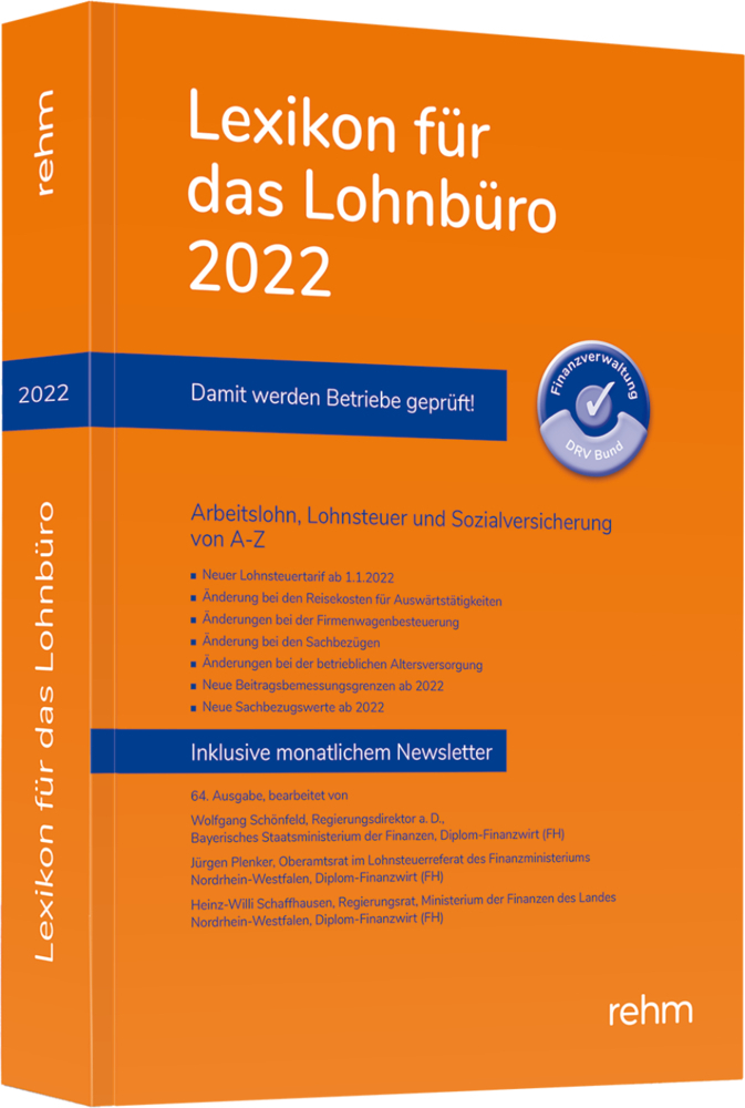Cover: 9783807327884 | Lexikon für das Lohnbüro 2022 | Wolfgang Schönfeld (u. a.) | Buch