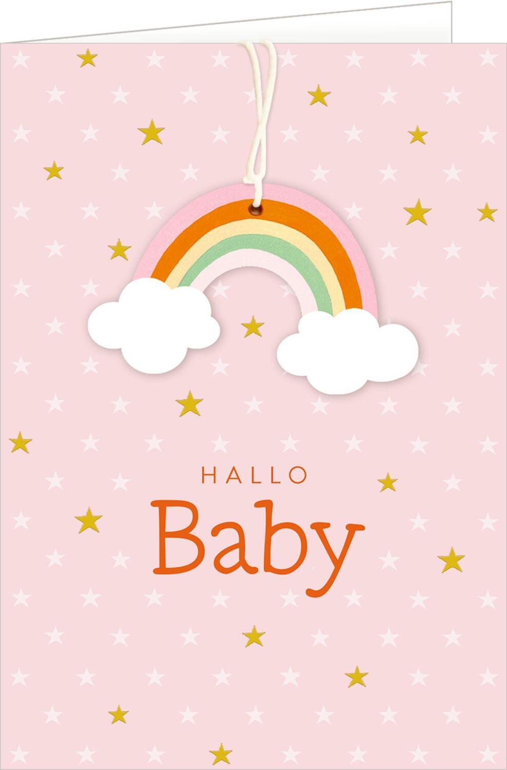 Bild: 4050003953304 | Grußkarten zur Geburt | Hallo Baby | Box | Alben & Geschenke fürs Baby