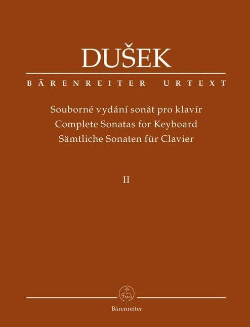 Cover: 9790260107656 | Sämtliche Sonaten für Clavier | Bärenreiter Urtext | Dusek | Buch