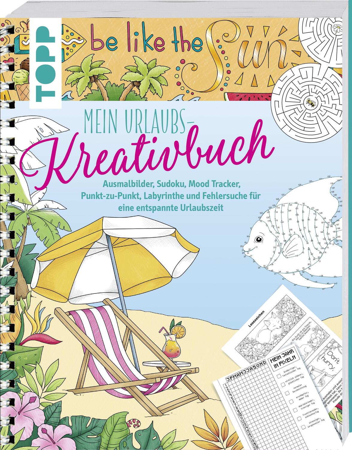 Cover: 9783772460432 | Mein Urlaubs-Kreativbuch | Natascha Pitz | Taschenbuch | Spiralbindung