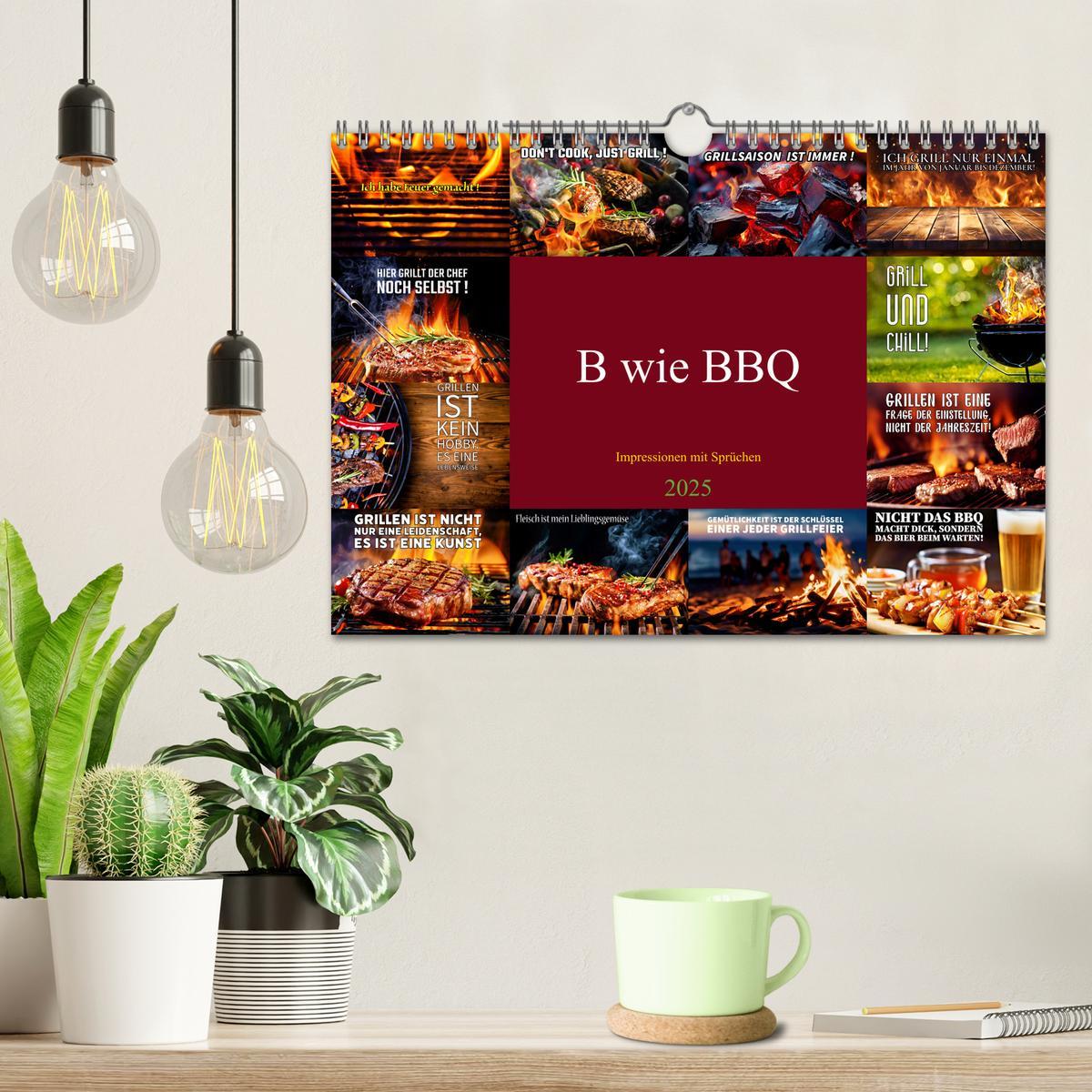 Bild: 9783383763984 | B wie BBQ Impressionen mit Sprüchen (Wandkalender 2025 DIN A4...