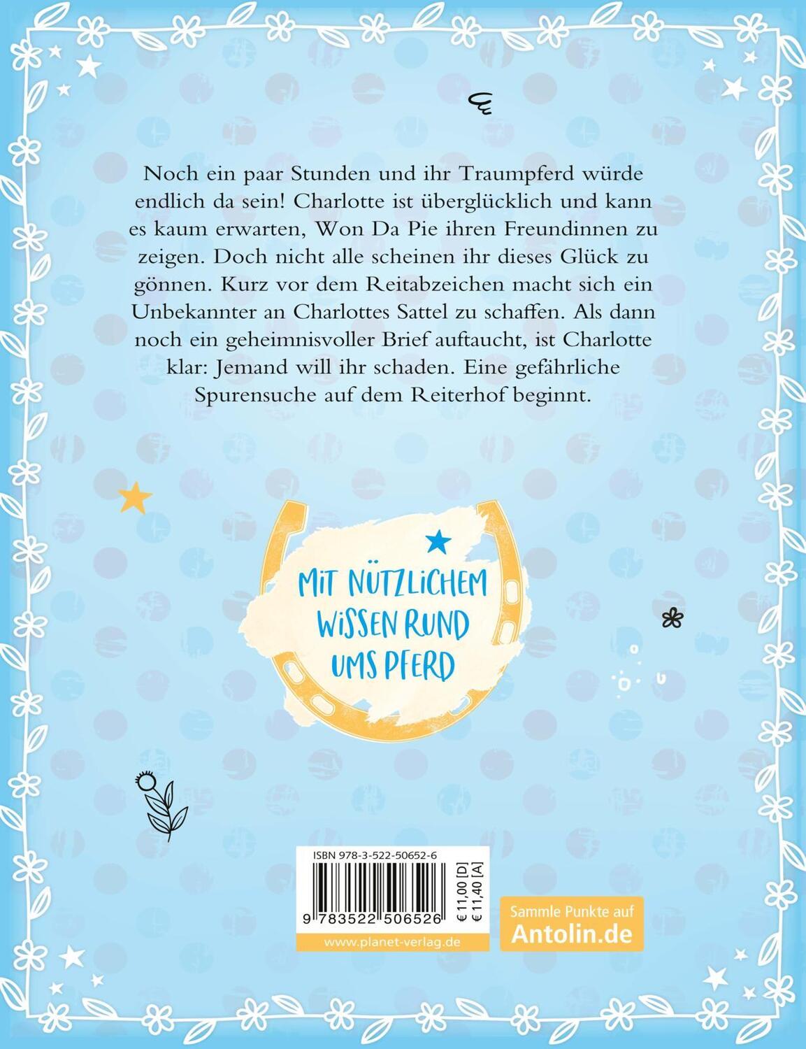 Rückseite: 9783522506526 | Charlottes Traumpferd 2: Gefahr auf dem Reiterhof | Nele Neuhaus