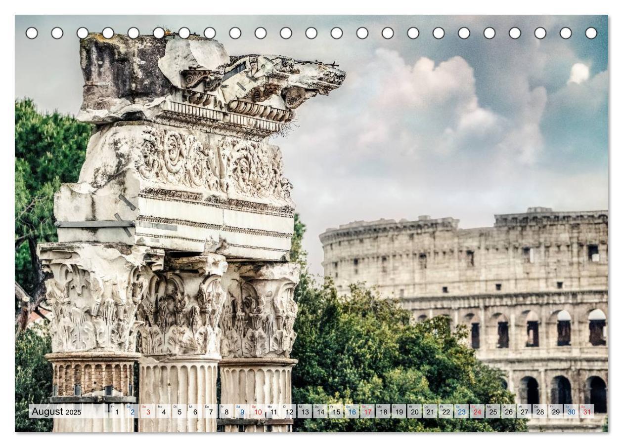 Bild: 9783435461974 | Roma (Tischkalender 2025 DIN A5 quer), CALVENDO Monatskalender | 2025