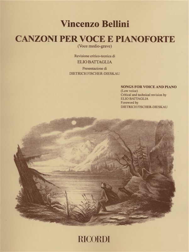 Cover: 9790041387222 | Canzoni, Per Voce E Pianoforte: Volume 2 | Vincenzo Bellini | Partitur
