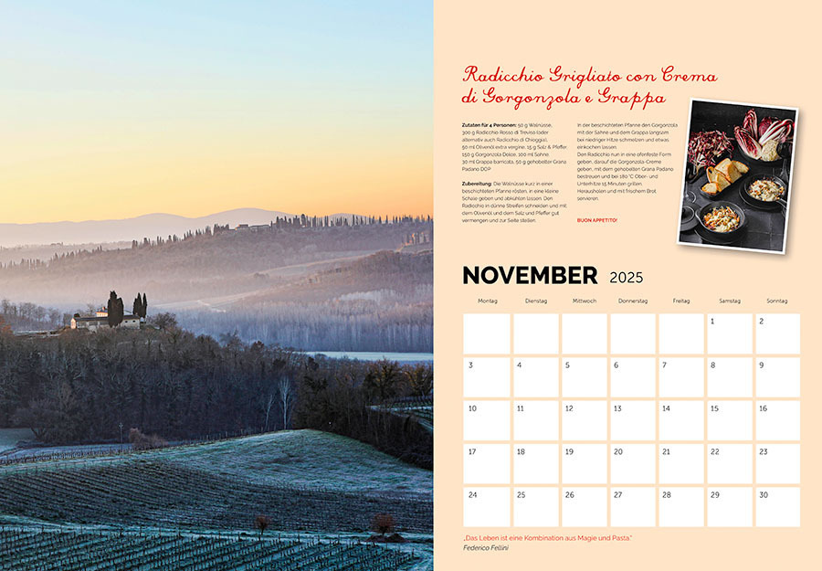 Bild: 9783966649100 | Amore per Gusto-Kalender 2025 Kalender Italien | Stefania Lettini