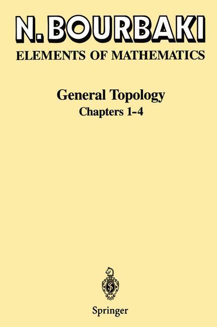 Cover: 9783540642411 | General Topology | Chapters 1¿4 | N. Bourbaki | Taschenbuch | VII