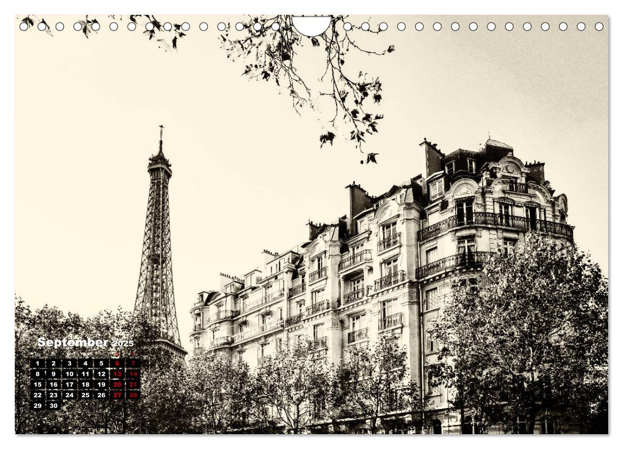 Bild: 9783435367733 | Paris-Impressionen in Schwarz-Weiß (Wandkalender 2025 DIN A4 quer),...