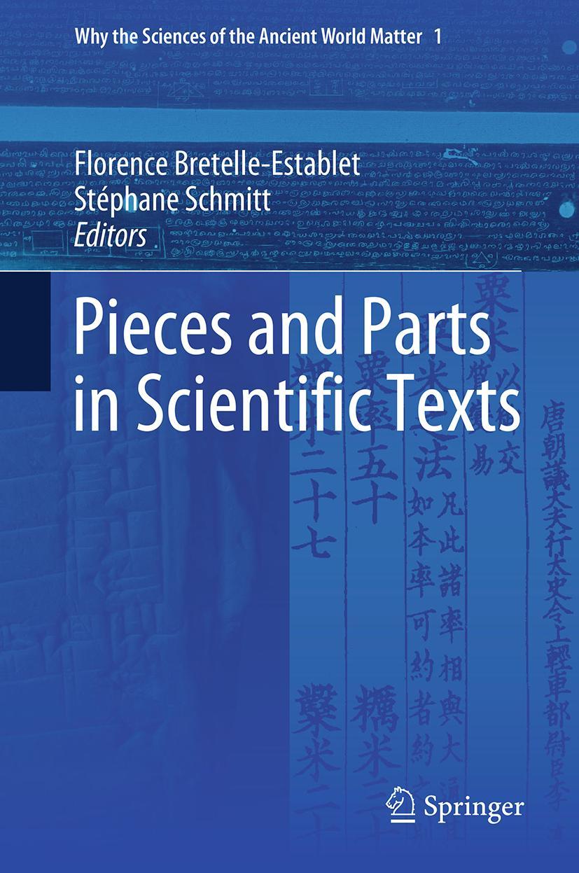 Cover: 9783319784663 | Pieces and Parts in Scientific Texts | Stéphane Schmitt (u. a.) | Buch