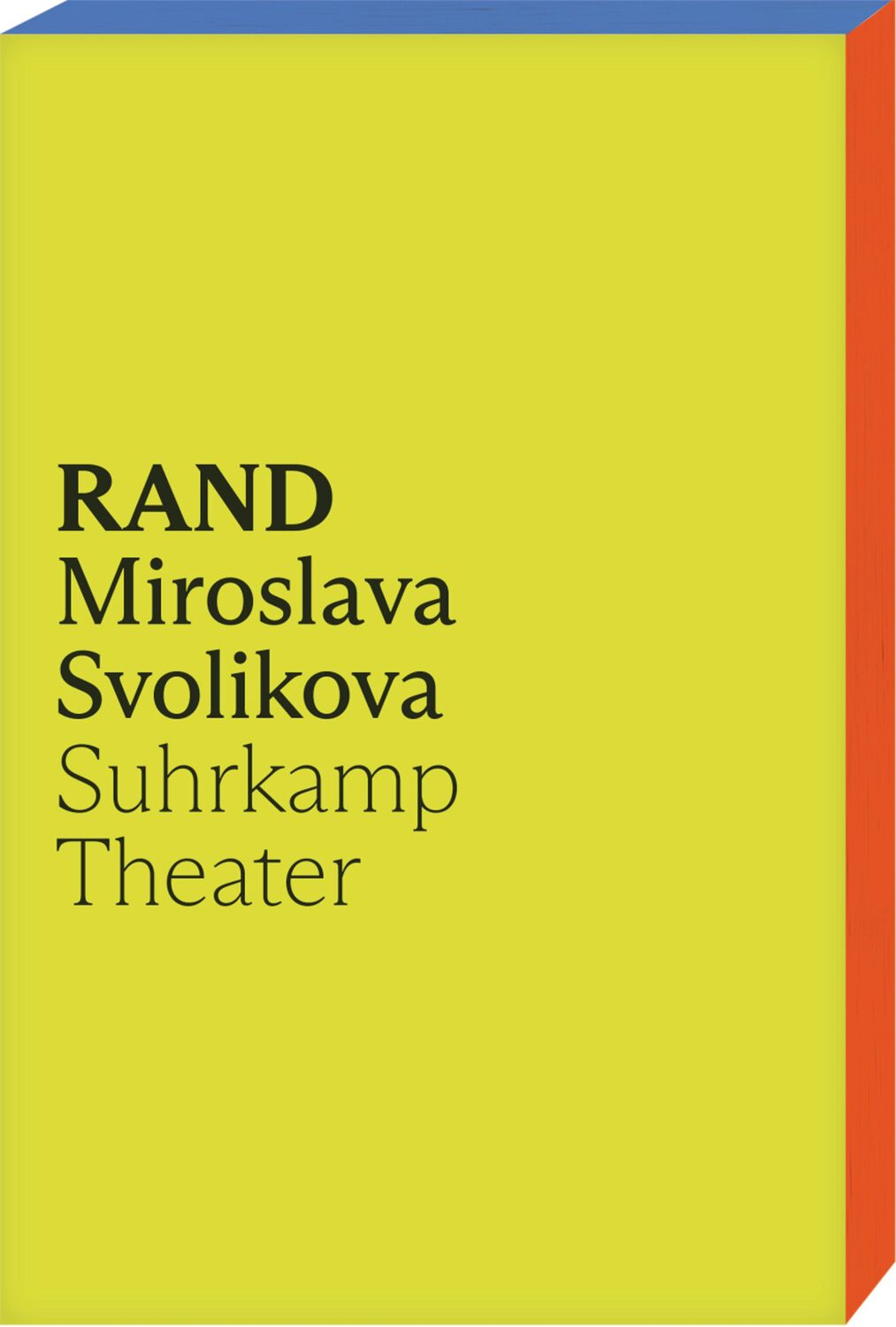 Cover: 9783518430651 | RAND | Miru Miroslava Svolikova | Taschenbuch | 128 S. | Deutsch