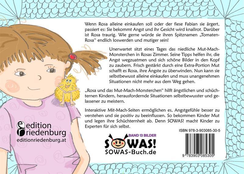 Rückseite: 9783903085305 | Rosa und das Mut-Mach-Monsterchen | Sigrun Eder (u. a.) | Taschenbuch