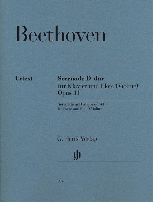 Cover: 9790201809342 | Serenade In D Major Op. 41 For Flute | Ludwig van Beethoven | Buch