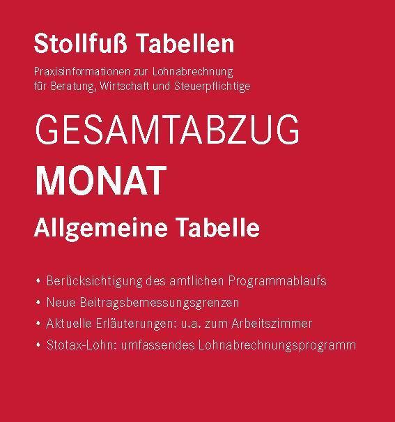 Cover: 9783083337249 | Tabelle, Gesamtabzug 2024 Monat | Bundesweit gültige Ausgabe, Monat