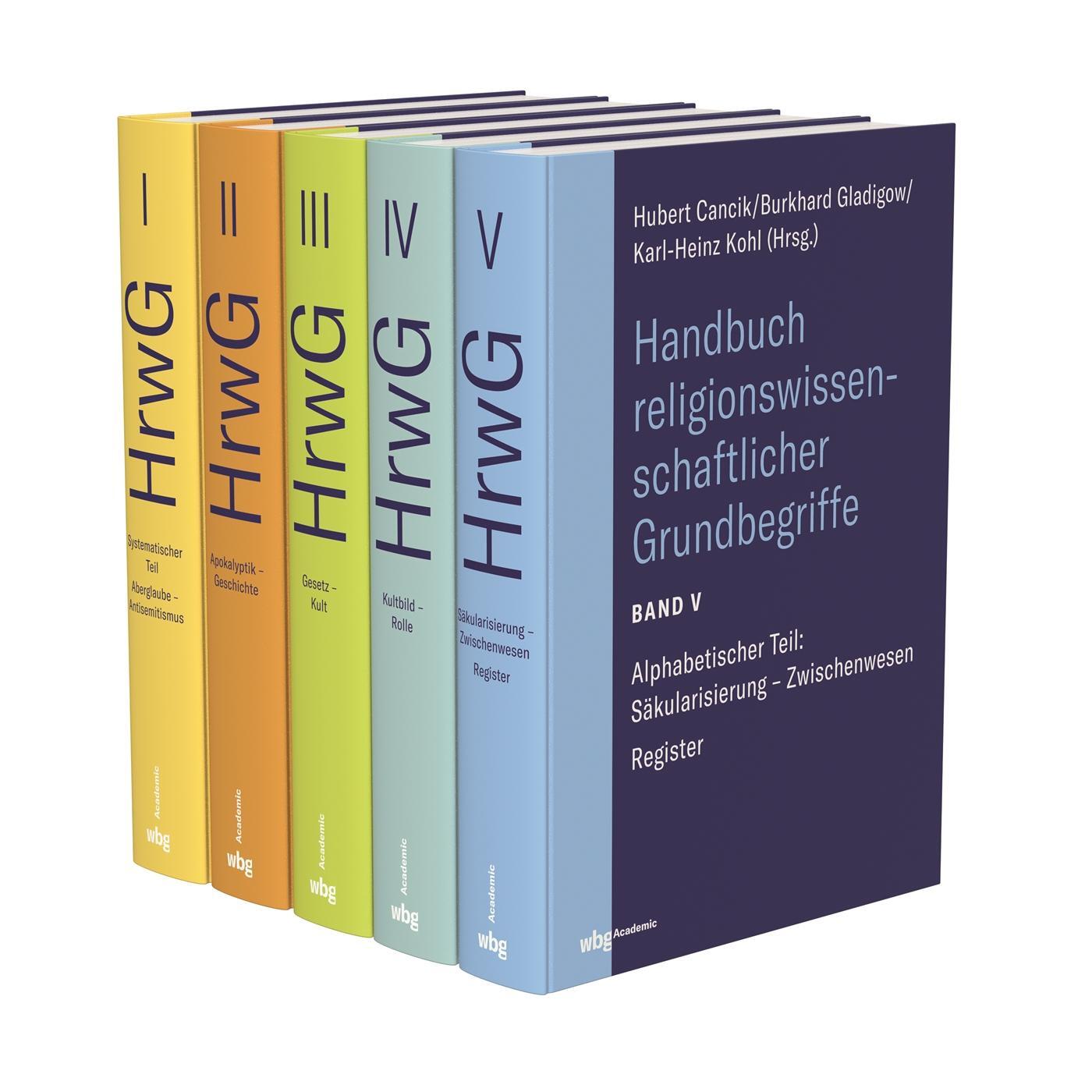 Cover: 9783534274086 | Handbuch religionswissenschaftlicher Grundbegriffe (HrwG). 5 Bände