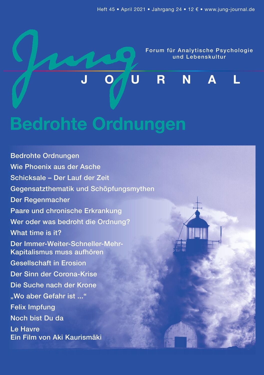 Cover: 9783939322450 | Jung Journal Heft 45: Bedrohte Ordnungen | Lutz Müller (u. a.) | Buch