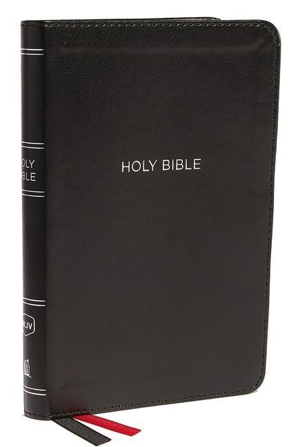 Cover: 9780718075545 | NKJV, Thinline Bible, Compact, Imitation Leather, Black, Red Letter...