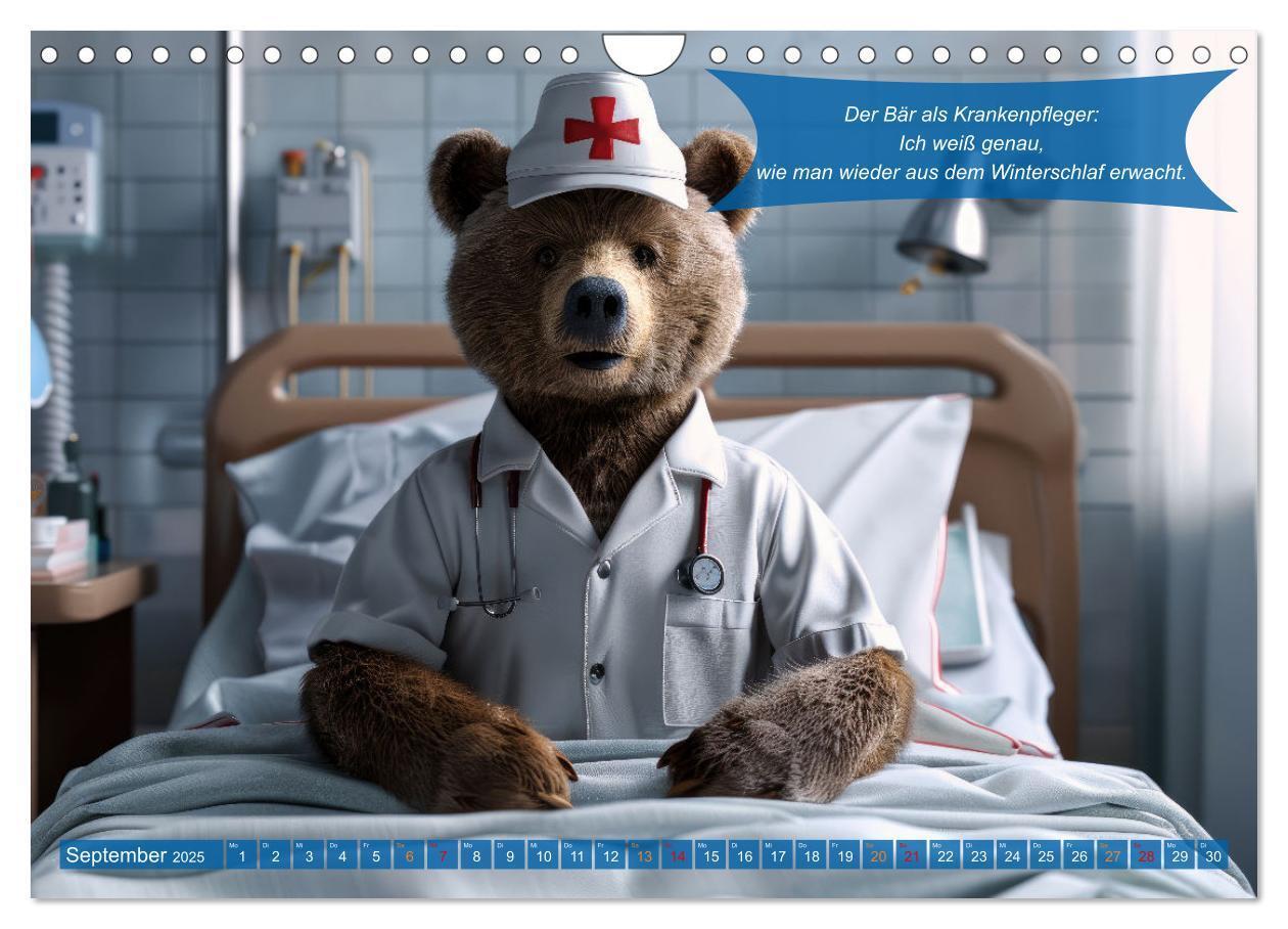 Bild: 9783457165218 | Tierisch lustige Krankenpfleger (Wandkalender 2025 DIN A4 quer),...