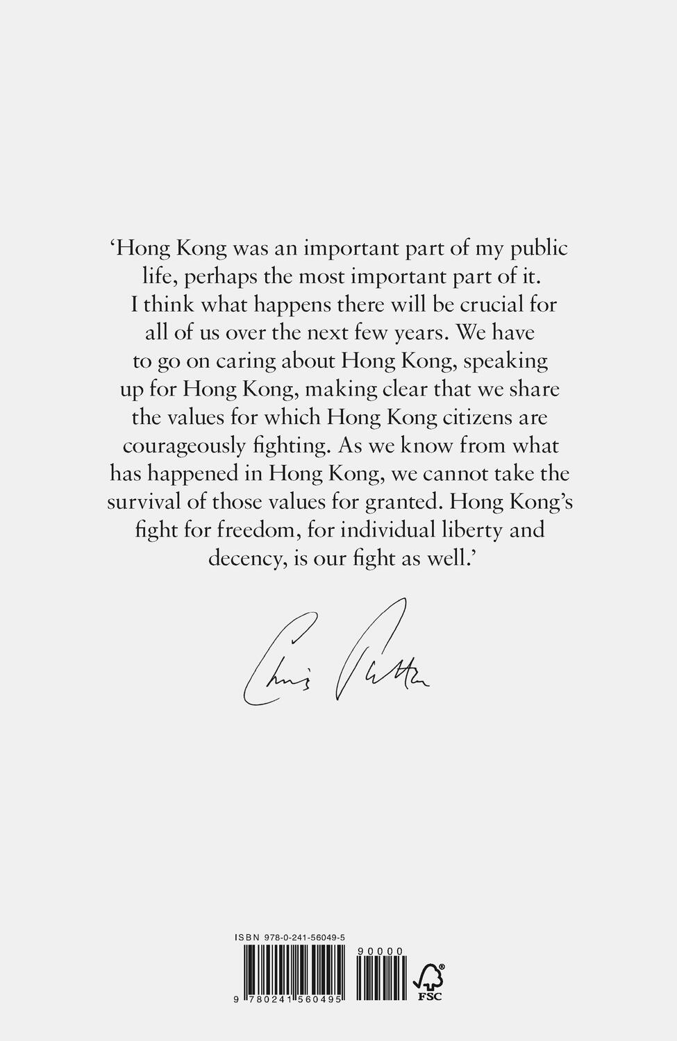 Rückseite: 9780241560495 | The Hong Kong Diaries | Chris Patten | Buch | Englisch | 2022