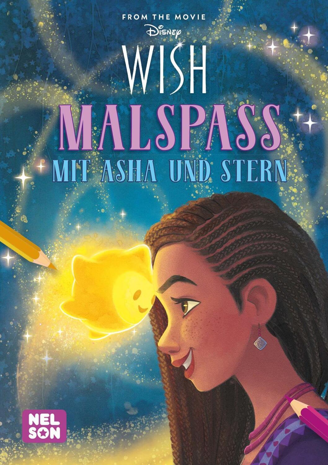 Cover: 9783845124940 | Disney Wish: Malspaß mit Asha und Stern | Taschenbuch | Malblock
