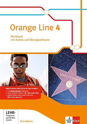 Cover: 9783125481848 | Orange Line 4. Workbook mit Audios und Übungssoftware. Grundkurs....