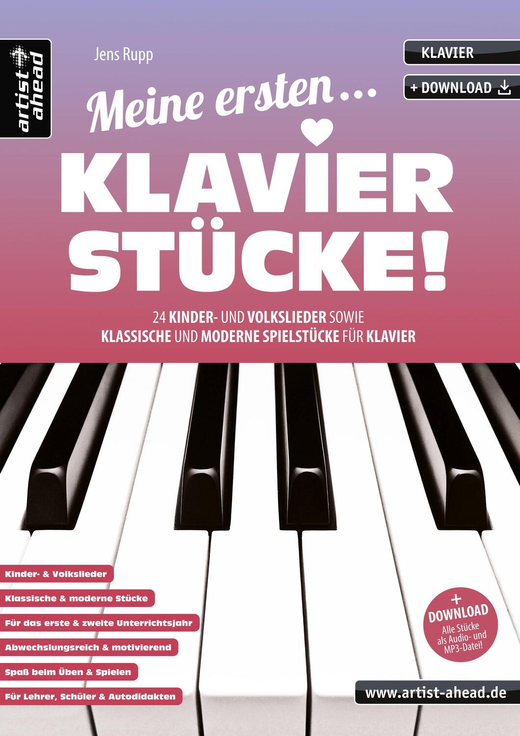 Cover: 9783866421158 | Meine ersten Klavierstücke! | Jens Rupp | Broschüre | Deutsch | 2017