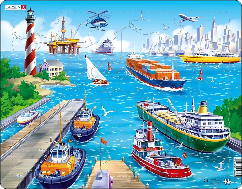 Cover: 7023852117842 | Puzzle - Hafen (Meer) | Puzzle | Larsen | EAN 7023852117842