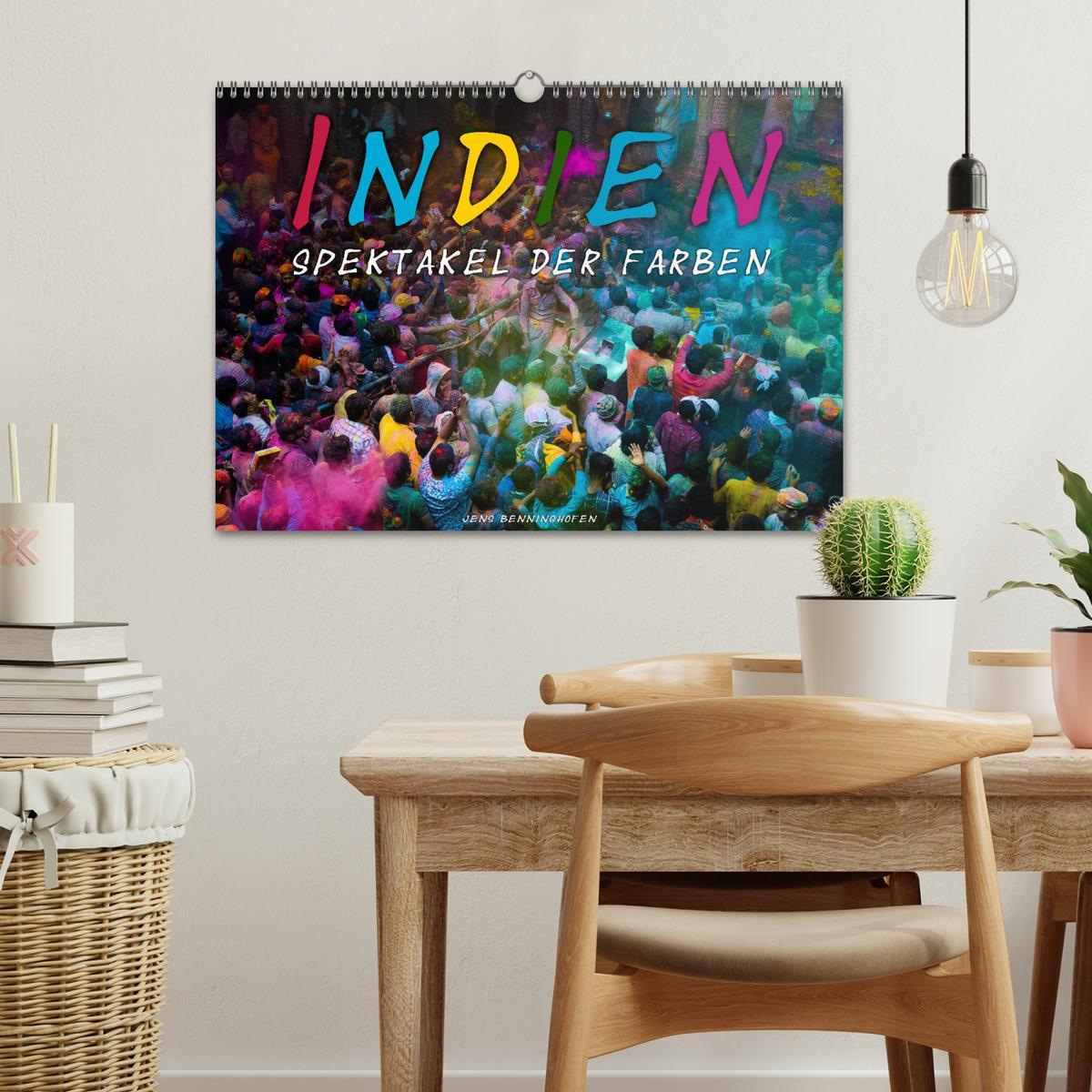 Bild: 9783435148561 | Indien - Spektakel der Farben (Wandkalender 2025 DIN A3 quer),...