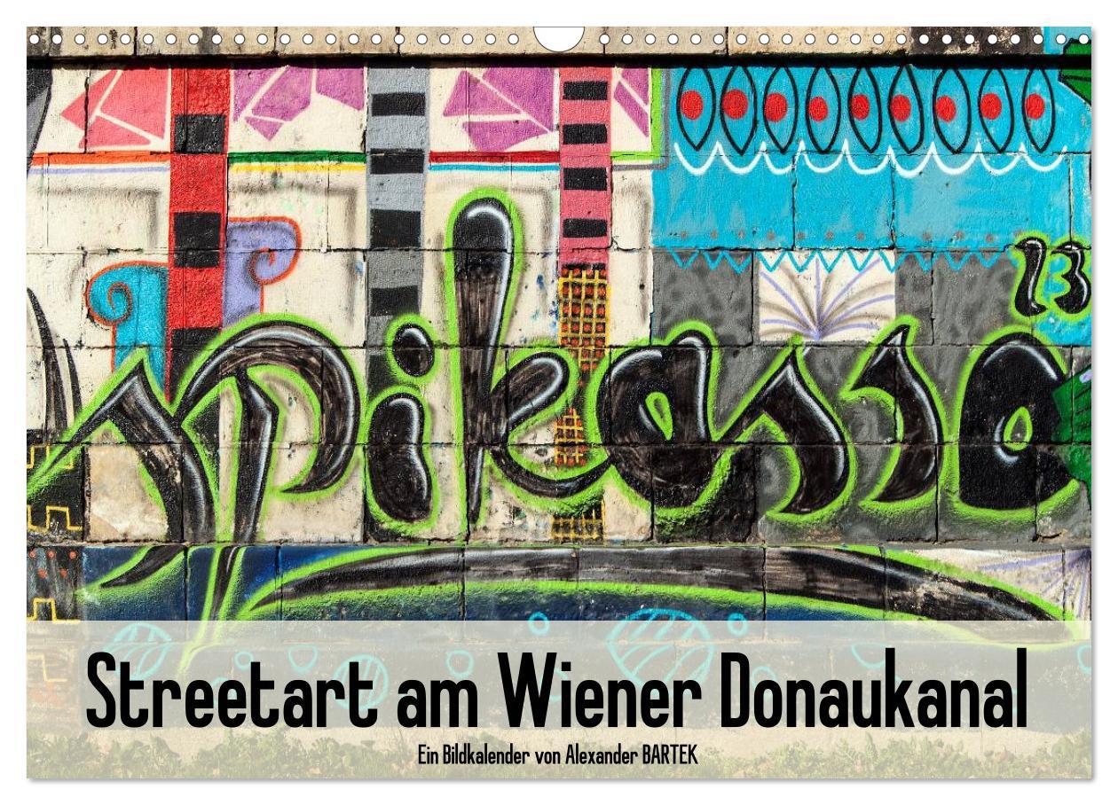 Cover: 9783435755400 | Streetart am Wiener Donaukanal (Wandkalender 2025 DIN A3 quer),...