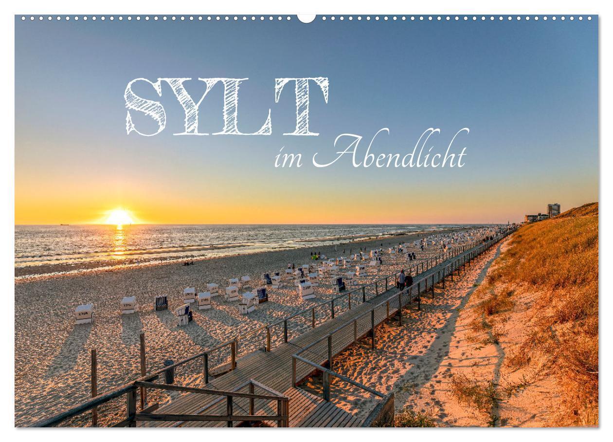 Cover: 9783383941603 | Sylt im Abendlicht (Wandkalender 2025 DIN A2 quer), CALVENDO...