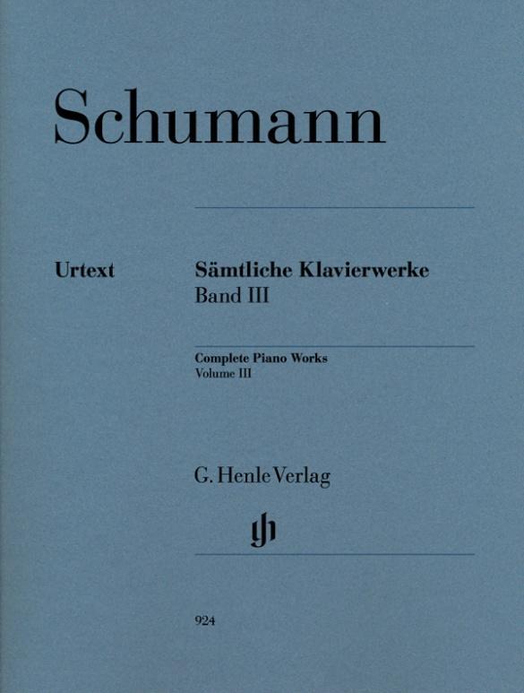 Cover: 9790201809243 | Sämtliche Klavierwerke 3 | Robert Schumann | Taschenbuch | Deutsch