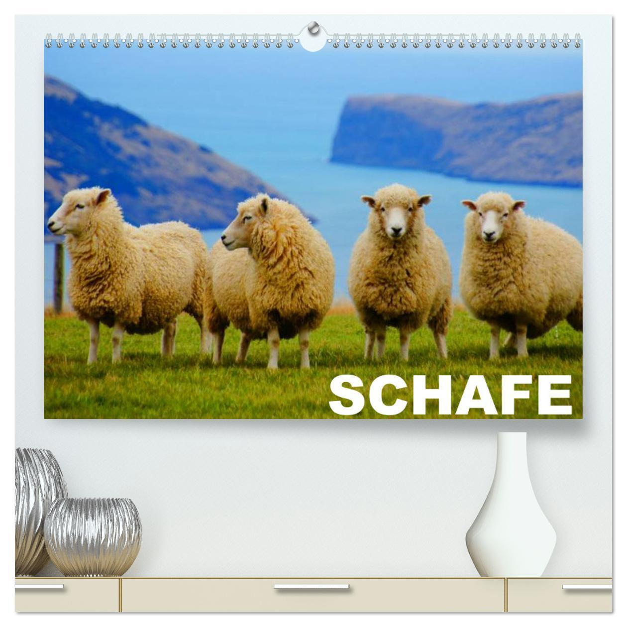 Cover: 9783383508554 | Schafe / Geburtstagskalender (hochwertiger Premium Wandkalender...