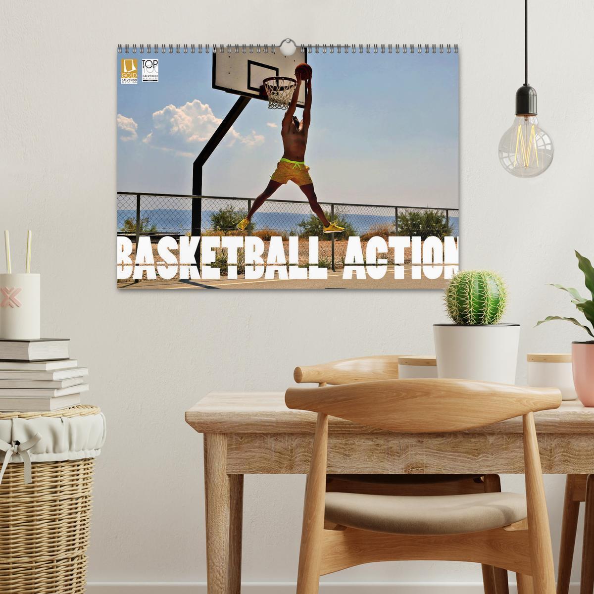 Bild: 9783435400645 | Basketball Action (Wandkalender 2025 DIN A3 quer), CALVENDO...