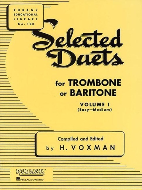 Cover: 9781423445395 | Selected Duets for Trombone or Baritone: Volume 1 - Easy to Medium
