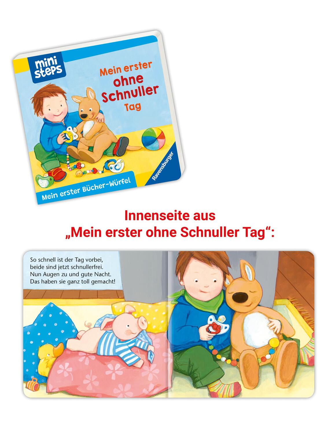 Bild: 9783473302888 | ministeps: Mein erster Bücher-Würfel: Töpfchen, Schnuller, Gute...