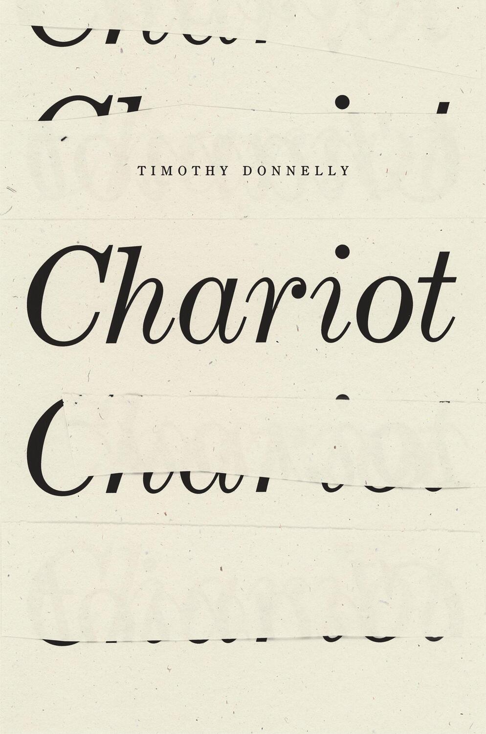 Cover: 9781950268771 | Chariot | Timothy Donnelly | Taschenbuch | Kartoniert / Broschiert